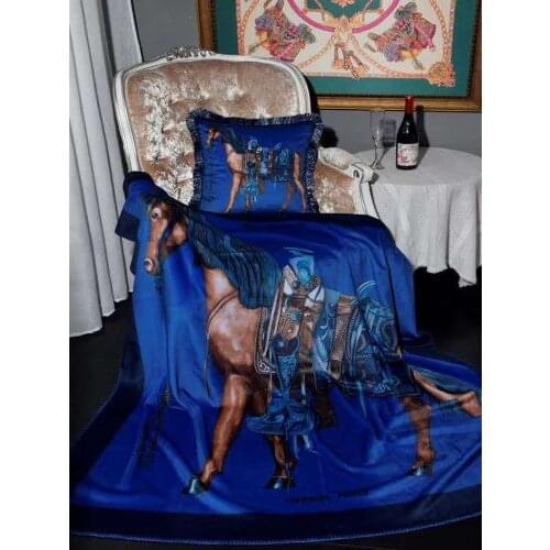 New Design Velvet High-end French Italy Blanket Durable Europe Luxury Palace Slipcover Throw