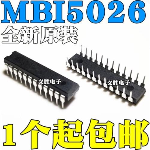 New and original MBI5026GN MBI5026 DIP24 16 LED drive chip 16 LED drive chip, LED constant current drive