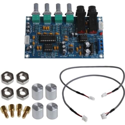 Free postage Dual Power Microphone Amplifier Board Sound AMP Module Digital Reverb Plate