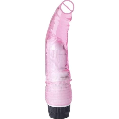Realistic Jelly Penis Vibrator Sex Dildo G-Spot Massager for Adult Female Women