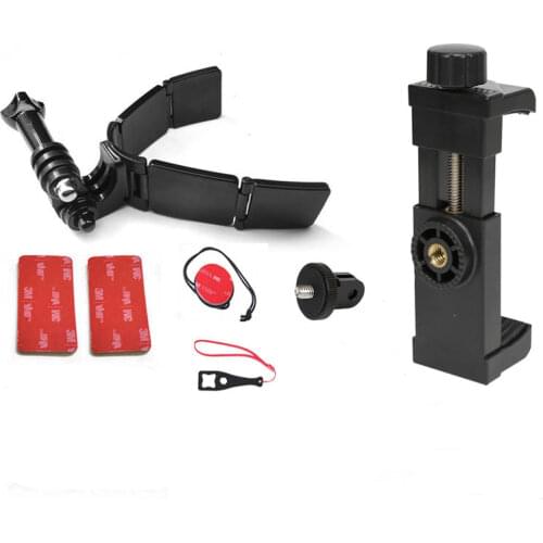 Flodable Motorcycle Helmet Chin Strap Mount Holder For GoPro Hero 9 8 7 5 Yi 4K Insta360 DJI Osmo Action Camera Accessories