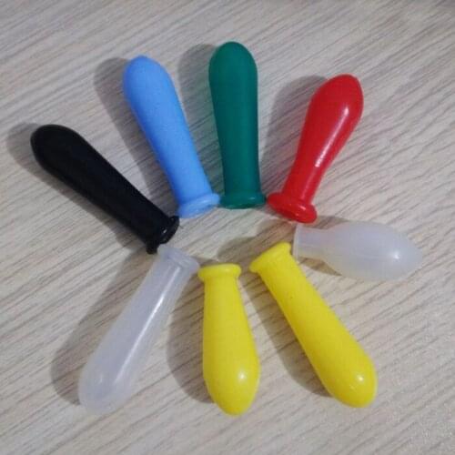 Laboratory Pipette Silicone rubber head Dropper Cap Thick rubber latex Tips for 1ml Pipettes, pack of 50 piece