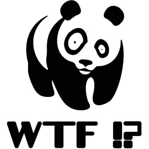 Car styling Car your JDM DUB Panda WTF motorcycle car stickers reflective stickers case for ford Chevrolet