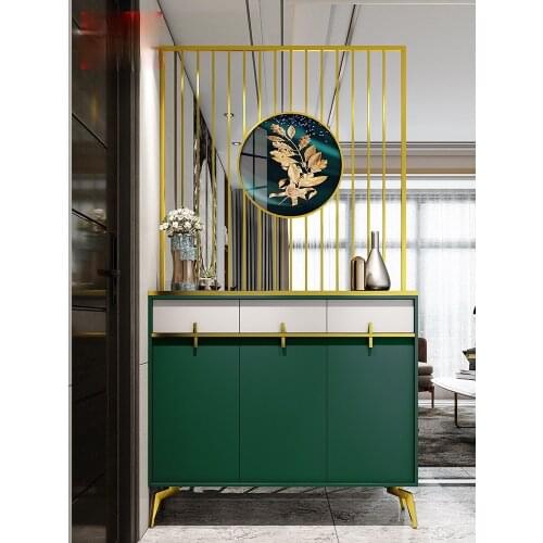 TT Affordable Luxury Style Entrance Cabinet Shoe Cabinet Integrated Modern Simple Home Screen Hallway Living Room Curio Cabinet