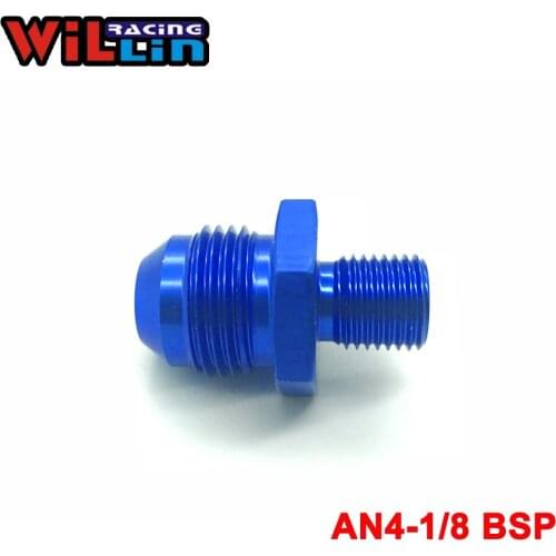 WILLIN - Aluminum Straight 1/8 BSP to 4AN Male Adapter Fitting
