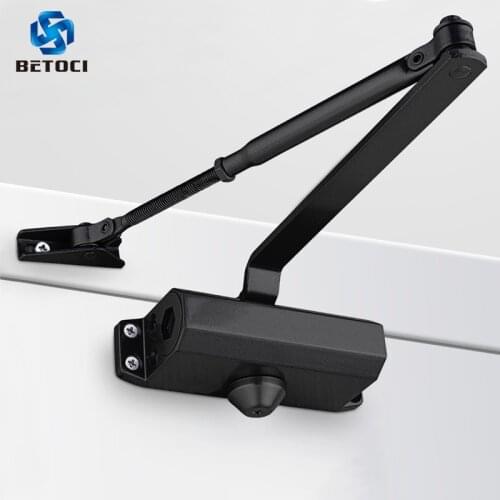 Automatic Door Closer,Adjustable Force,Buffer Door Closing Device,90 Degree Positioning Stop,Used For Door Weight 25-80kg