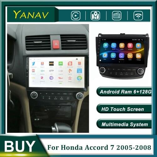 Car Radio Android 2 Din Stereo Receiver For Honda Accord 7 2005-2008 GPS Navigation Car Video Multimedia Player HD Touch Screen
