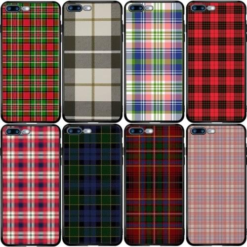 Cover Case for Samsung Note 8 9 10 20 S6 S7 S8 S9 S10 S20 FE S10E S11E Lite Plus Ultra Edge Shirt Checkered Plaid Stripes
