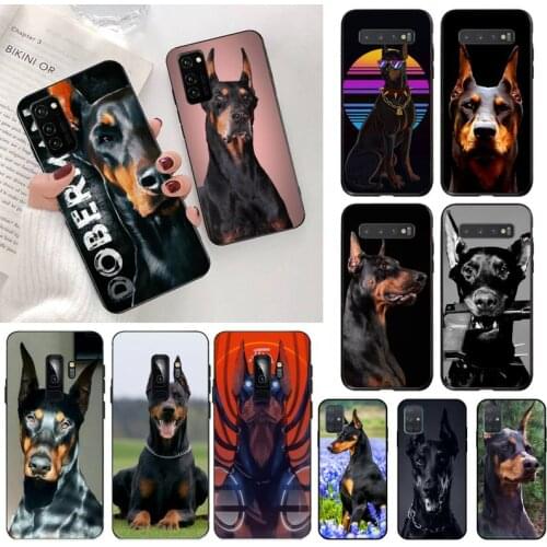 Animal Dachshund Doberman dog Phone Case for Samsung Galaxy S20 FE plus Ultra S6 S7 edge S8 S9 plus S10 5G lite 2020