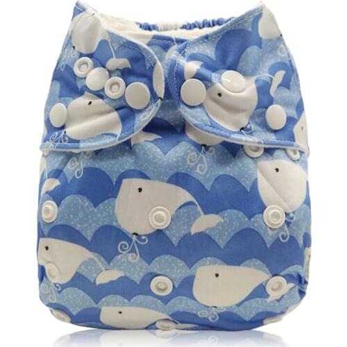 Baby Print Diapers Washable Diapers Baby Toilet Pants Brushed Diapers Cloth Diapers Made Of Fiber Cotton Three Layers Wholesale