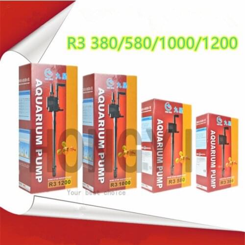 HONGYI 1 piece Submersible pump for aquarium multifunction water pump fish tank oxygen mute filter pump R3-380/580/1000/1200