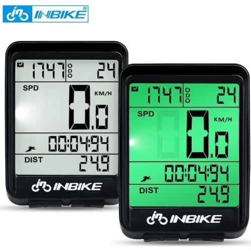 INBIKE Waterproof Cycling Odometer Bicycle Computer Wireless Wired MTB Road Bike Stopwatch Speedometer Cycle Watch Speedo Meter