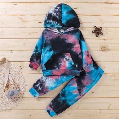 2-piece Baby / Toddler Tie-dye Pullover and pants Set