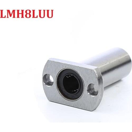 Pack of 4pcs LMH8LUU 8mm Long type Ellipse Flange Type CNC Linear Motion Bushing Ball Bearing