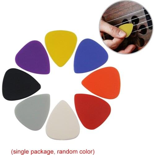 1pc Assorted Colours Guitar Part Accessories 0.8mm Thick Folk Electric Bass Plectrum Guitar Musical Instruments Picks