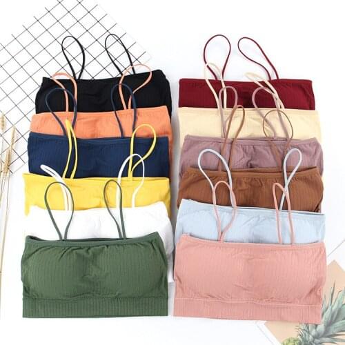 Fashion thin shoulder strap thread wrapped around chest with pad anti-empty women underwear sexy push up bra female lingerie