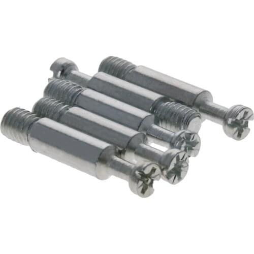 MroMax 4/5/6/10/20/25/50PCS Eccentric Wheel Screw/Eccentric Wheel Connector 6/12*15/30*15/14*15/15*21mm Carbon Steel Galvanized