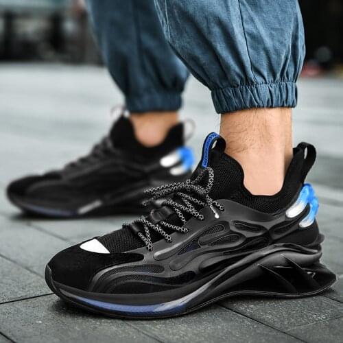 2021New Trend Blade Running Shoes for Men Outdoor Breathable Reflective Sneakers Antiskid Damping Outsole Sport Shoes Zapatillas