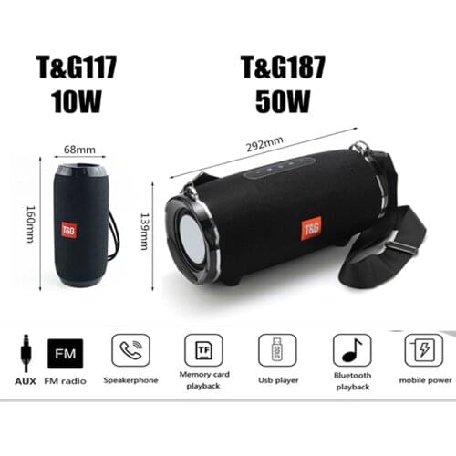 Waterproof Wireless Bluetooth Speaker Portable Column Mini Soundbar Music Center USB Radio Speakers For Computer Subwoofer box