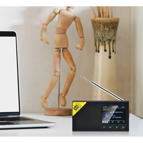 Portable Bluetooth Digital Radio DAB/DAB+ and FM Receiver Rechargeable Radio