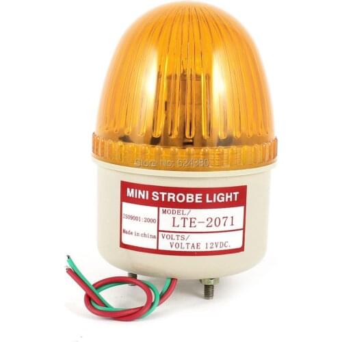DC 12V 24V AC 220V 110V Industrial Rotary Strobe Flash Light Yellow Signal Emergency Warning Lamp LTE-2071 Discount
