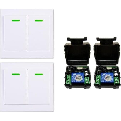DC 12V Radio RF Wireless remote control switch lamp/ lighting/LED switch 433.92 mhz Room/bedroom/stairs wall paste switch