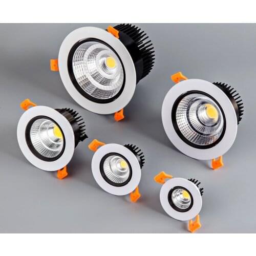 Silver White Black LED Spot Encastrable it Downlight Dimmable 5W 7W 9W 12W 15W 18W Recessed lighting Safety Healthy for home