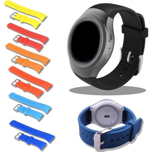 Silicone Watchband for Samsung Galaxy Gear S2 R720 R730 Replacement Bracelet Strap for SM-R720 Smart Watch Band