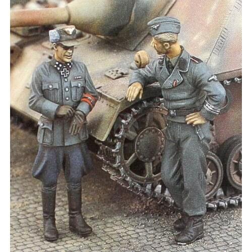 German resin soldier of World War II German soldier two-person kit model 1：35