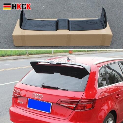 Para Audi A3 S3 Sportback Spoiler de marca de alta calidad de ABS nuevo Auto ala Spoilers accesorios de coche para 2014-2019