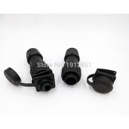 RJ45 M24 waterproof connector Ethernet Plug socket panel mount IP67 H24