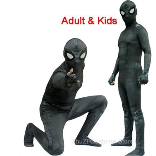 Adult Kids Iron Costume Far From Home Peter Parker Cosplay Costume Zentai Superhero Bodysuit Suit Jumpsuits