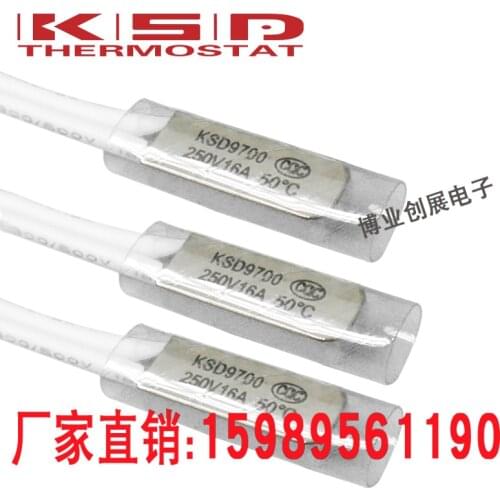 1 pc High Current 16A/250v Ksd9700 Temperature Switch 110 Degree Metal Normally Closed Thermostat