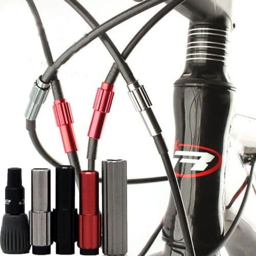 4pcs Brake Cable Gear Shift Cable connector Line Regulator Adjust HOUSING Cap micro Adjust screw bolt for MTB BMX Road Bike Part