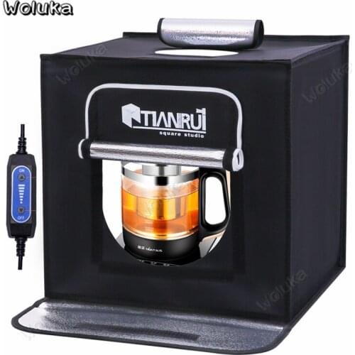 70CM LED Lightbox for Photography Studio Photo Box Collapsible Square Foto Box Folding Softbox Shooting Props Products CD50 T10