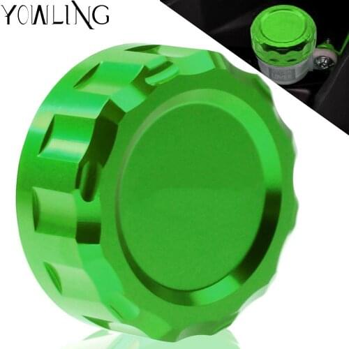 Motorcycle Accessories CNC Rear Brake Fluid Reservoir Cover Cap For Kawasaki Z650 Z750 Z800 Z900 Z1000 NINJA 250 300 650 Z1000SX