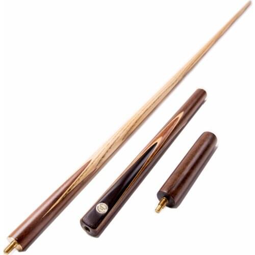 Free shipping 3/4 jointed Snooker Cue Sticks in 9.5mm tip four sides inlay+ snooker cue case set High quality
