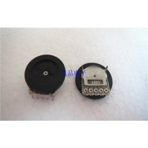 A50K A503 double 5 foot radio MP3/4 with wheel dial gear potentiometer 16*2MM new