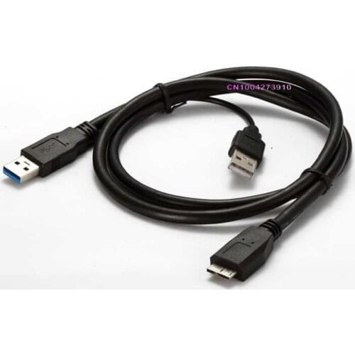Micro USB V3.0 Cable Line USB3.0 AM+USB2.0 AM to Micro B Y CABLE length 100cm USB3.0 Mobile hard disk connection line