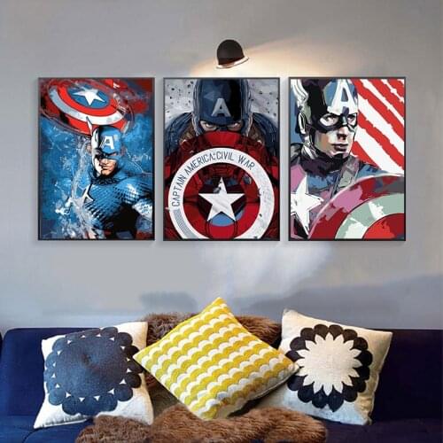 Marvel Superhero Canvas Painting Animation Spiderman Prints and Posters Wall Art Pictures for Living Room Home Decoration Cuadro