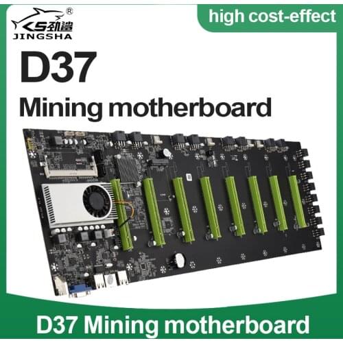 Mining Motherboard Onboard 1037U CPU HM77 Chipset VGA HDMI 8-GPU Bitcoin Mining Cryptocurrency BTC Motherboard spacing 55mm