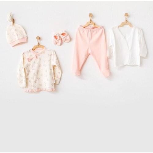 Andywawa AC21100 Meow 5 Piece Baby The Zibin Set Hospital Output Pink