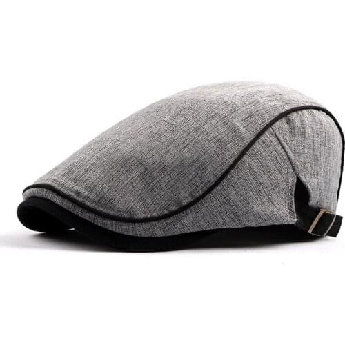 New Mens Hat Berets Cap Golf Driving Sun Flat Cap Fashion Cotton Berets Caps for Men Casual Peaked Hat Visors Casquette Hats