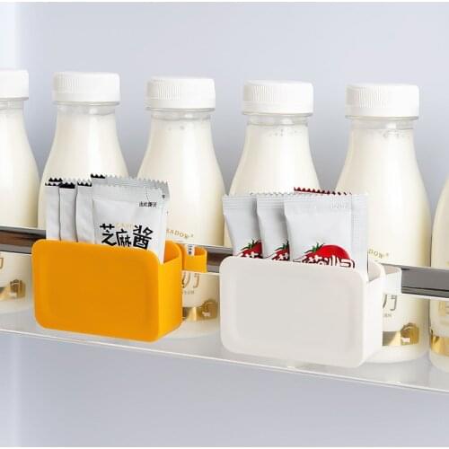 New Plastic Refrigerator Storage Box Side Door Hanging Sauce Bag Removable Small Organizer Kitchen Tools Accessories