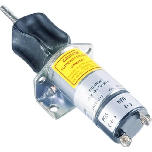 Fuel shutoff/Shutdown/stop solenoid 1504-12C2U1B1S1 12V/1504-24C2U1B1S1 24V New Fuel Shutoff Solenoid