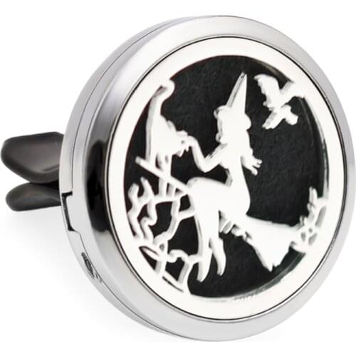 Beach bat English Alphabet Mom Magnetic Aroma Locket Car Diffuser vent clips 10 Pads randomly Essential Oil Perfume locket