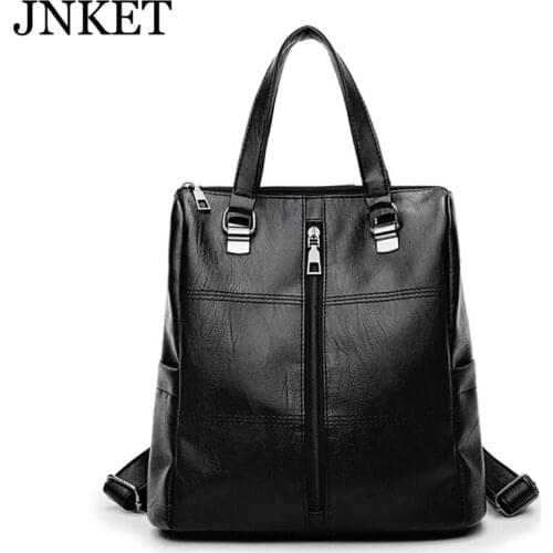 JNKET New Style Fashion Womens PU Leather Handbag Purse Shoulders Bag Soft Waterproof Material Tote Messenger Bags