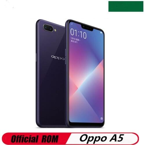 New Oppo A5 4G LTE Android Phone 13.0MP Bluetooth OTA Android 8.1 Snapdragon 450 6.2" IPS 4GB RAM 64GB ROM 4230Mah Original