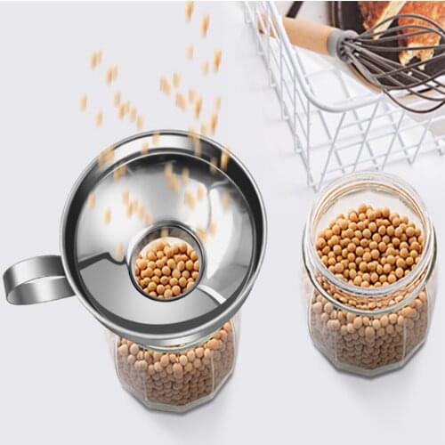 Funnel For Cans Wide Throat Canning Hopper Filter Leak Bottle For Pour Oil Wine Liquid Hopper Kitchen Accessories Kitchen Tool