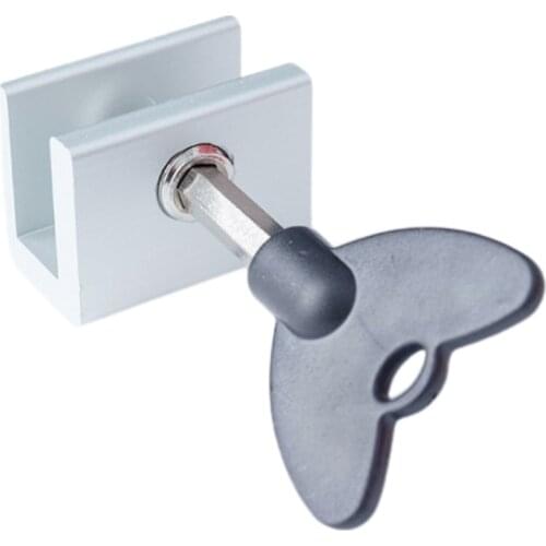 Sli-ding Win-dow Locks with Key Adjustable Aluminum Alloy Door Fra-me Security Lock Win-dow Stopper for Windows Door High Qualit